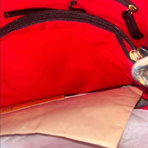 Dooney & Bourke Tartan Tote with Black Handles - Picture 3 of 4